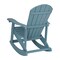 Merrick Lane Set of 2 Atlantic All-Weather Polyresin Adirondack Rocking Chair with Vertical Slats